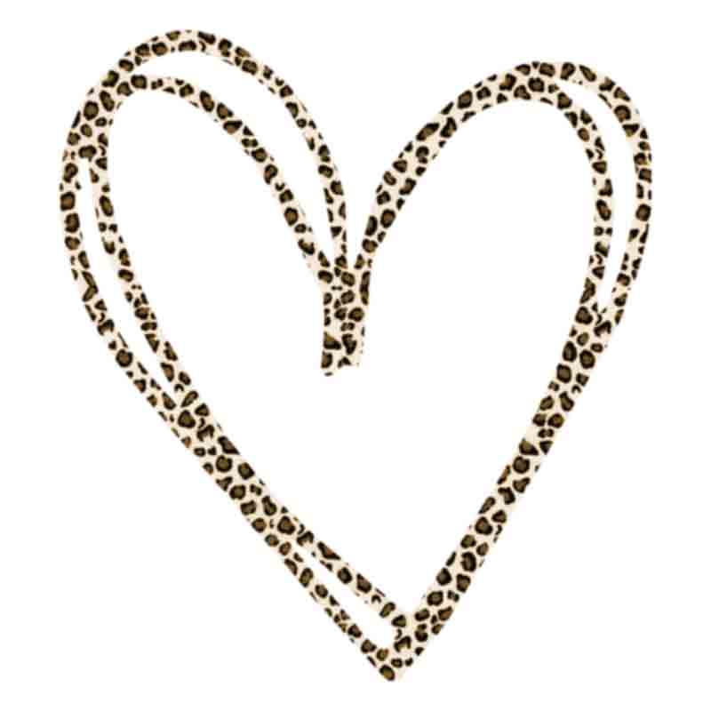Leopard Double Heart (DTF Transfer)